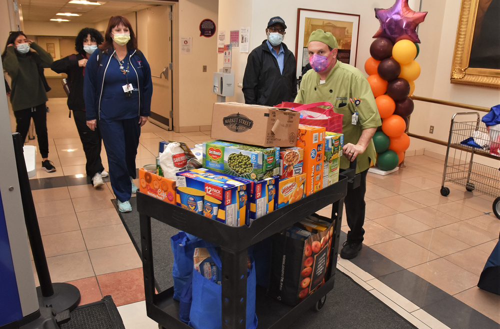 Staff collected more than 800 pounds of food for this year’s Pennsy Pantry Challenge
